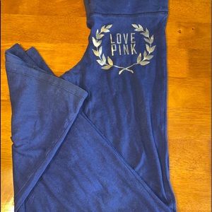 Victoria’s Secret pink sweatpants blue small